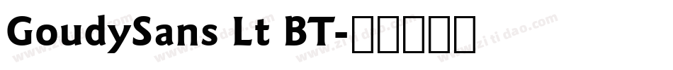 GoudySans Lt BT字体转换